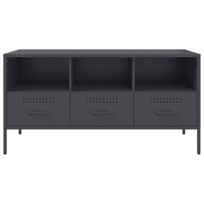 Tv-meubel 100,5x39x50,5 cm koudgewalst staal antracietkleurig Tv-meubel 100,5x39x50,5 cm koudgewalst staal antracietkleurig
