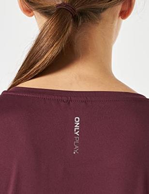 Only Play Clarissa longsleeve Trainingsshirt bordeaux maat:xs