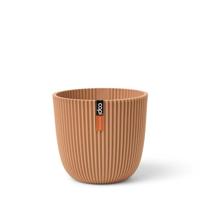 Capi 'made with' groove bol bloempot 28x27 cm peachy fuzz - thumbnail