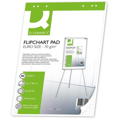 Q-CONNECT flip-overblok, ft 65 x 98 cm, 70 g/m², geruit, 50 vel