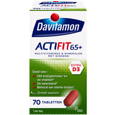 Davitamon Actifit 65 Plus Ginseng Tabletten