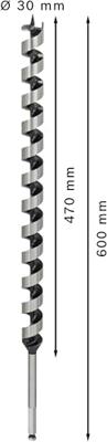 Bosch Accessoires Houtslangenboor, zeskant 30 x 470 x 600 mm, d 11,1 mm 1st - 2608585726