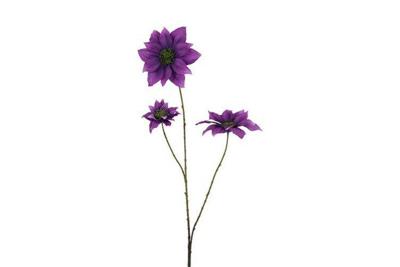 Decostar zijdebloem clematis 89 cm paars
