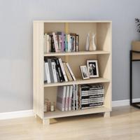 Boekenkast HAMAR 85x35x112 cm massief grenenhout honingbruin - thumbnail