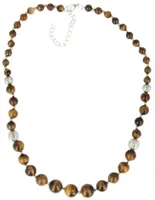 Edelsteen Ketting Tijgeroog (6 - 12 mm) - thumbnail