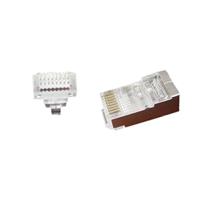 Gembird LC-PTF-01/10 RJ-45 Bruin, Zilver, Transparant kabel-connector - thumbnail