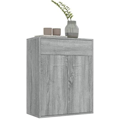 Dressoir 60x30x75 cm bewerkt hout grijs sonoma eikenkleurig