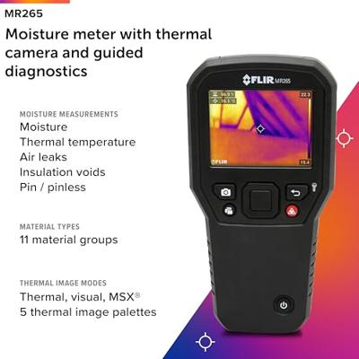 FLIR MR265 Materiaalvochtmeter Geïntegreerde warmtebeeldcamera FLIR MR265 Materiaalvochtmeter Geïntegreerde warmtebeeldcamera