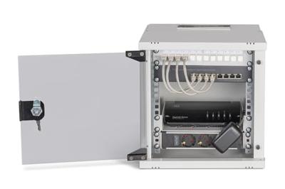 Digitus DN-49100-SET 10inch-patchkast 6 HE Grijs Digitus DN-49100-SET 10inch-patchkast 6 HE Grijs