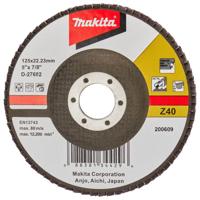Makita Accessoires Lamellenschuurschijf 125mm Z40 - D-27682 D-27682 - thumbnail