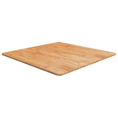 Tafelblad vierkant 80x80x1,5cm massief eiken lichtbruin