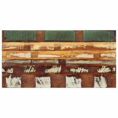 Tafelblad rechthoekig 15-16 mm 60x120cm massief gerecycled hout Tafelblad rechthoekig 15-16 mm 60x120cm massief gerecycled hout