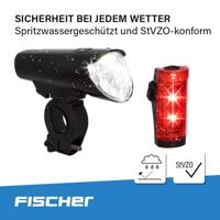 FISCHER FAHRRAD 45 LUX, small-box Fietsverlichtingsset LED Zwart - thumbnail