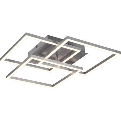 LED Plafondlamp 28W - Dimbaar & Afstandsbediening - Mat Nikkel