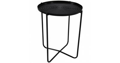 El Hierro bijzettafel zwart 50 cm