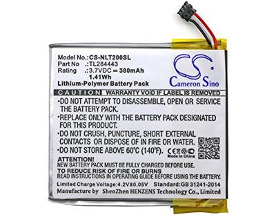 Cameron Sino accu voor Nest A0013, Learning thermostaat 2nd genera, Learning thermostaat 3e genera, Learning thermostaat 3rd Genera, T3007ES, T3008US, T4000ES, thermostaat E 380mAh