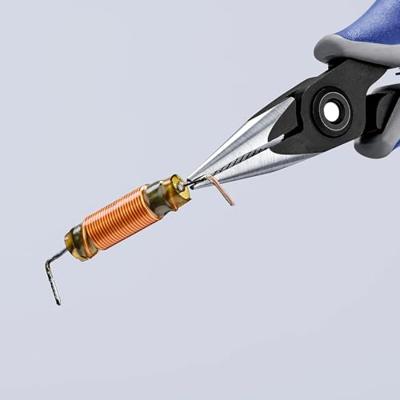 Knipex 34 52 130 Platte rondbektang Elektronica en fijnmechanica Chroom-vanadium kogellagerstaal 130 mm