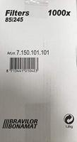 Bravilor Bonamat koffiefilter 85/245 mm, voor koffiezet Mondo, TH, Iso en Novo, doos van 4 x 250 stuks - thumbnail