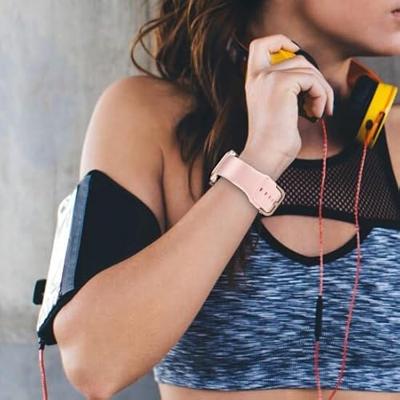 Soft siliconen bandje met gespsluiting - Roze - Geschikt voor Apple Watch 38mm / 40mm / 41mm / 42mm