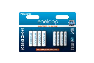 Panasonic Eneloop Combi Pack - 4 x AA en 4 x AAA batterijen