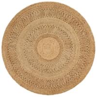 VidaXL Tapijt rond 120 cm gevlochten jute - thumbnail