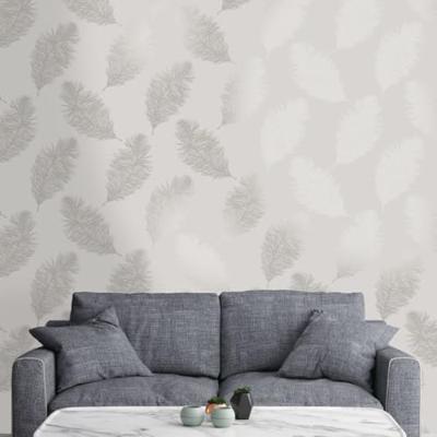 DUTCH WALLCOVERINGS behang fawning feather lichtgrijs
