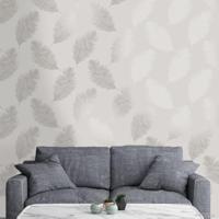 DUTCH WALLCOVERINGS behang fawning feather lichtgrijs - thumbnail