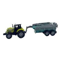 Dutch Farm Tractor met Trailer 1:48 + Licht en Geluid Assorti - thumbnail