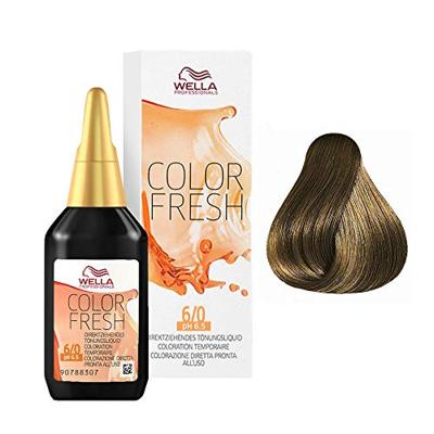 Wella Professionals Color Fresh Semi-Permanente Toning 6.0 Donkerblond 75ml Wella Professionals Color Fresh Semi-Permanente Toning 6.0 Donkerblond 75ml