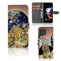 Motorola Edge 20 Lite | Telefoonhoesje | Met pasjeshouder | Roofdieren - thumbnail