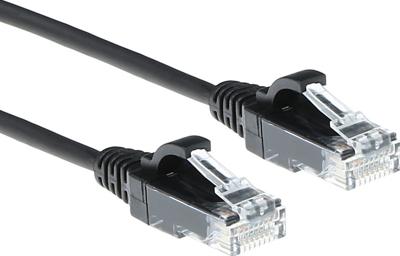 ACT DC9903 LSZH U/UTP CAT6 Datacenter Slimline Patchkabel Snagless | RJ45 Connectoren | Zwart | 3 meter