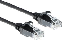 ACT DC9903 LSZH U/UTP CAT6 Datacenter Slimline Patchkabel Snagless | RJ45 Connectoren | Zwart | 3 meter - thumbnail