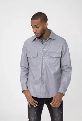 Frilivin - Tussenjas - Skyleder - Voorzakken met knopen - Grijs