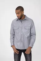 Frilivin - Tussenjas - Skyleder - Voorzakken met knopen - Grijs - thumbnail