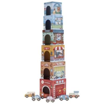 Little Dutch Stapeltoren Incl. 6 Auto's Fsc