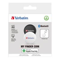 Verbatim My Finder Coin 2-Pack Bluetooth tracker Apple AirTag Zwart, Wit - thumbnail