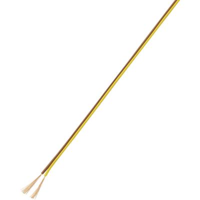 Conrad Components 606813 Draad 2 x 0.14 mm² Bruin, Geel 10 m