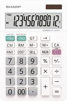 Sharp EL-334W Bureaurekenmachine Wit Aantal displayposities: 12 werkt op batterijen, werkt op zonne-energie (b x h x d) 112 x 170 x 14 mm - thumbnail