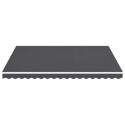 VidaXL Vervangingsdoek voor luifel 4,5x3,5 m antracietkleurig