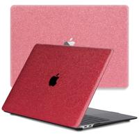 Lunso MacBook Pro 13 inch M1/M2 (2020-2022) cover hoes - case - Glitter Rood - thumbnail