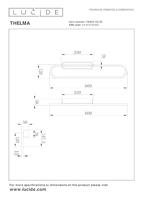 Lucide THELMA - Wandlamp - LED Dimb. - 1x24W 2700K - Zwart - thumbnail