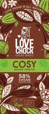 Lovechock Cosy hazelnut bio 70 Gram Lovechock Cosy hazelnut bio 70 Gram