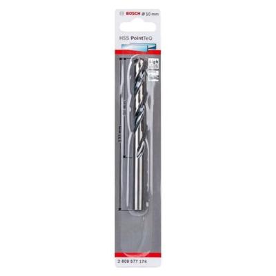 Bosch Accessories 2608577174 PointTeQ HSS Metaal-spiraalboor 10 mm Gezamenlijke lengte 133 mm DIN 338 Cilinderschacht 1 stuk(s) Bosch Accessories 2608577174 PointTeQ HSS Metaal-spiraalboor 10 mm Gezamenlijke lengte 133 mm DIN 338 Cilinderschacht 1 stuk(s)