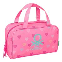 Reistasje Benetton Heart Roze 31 x 14 x 19 cm - thumbnail