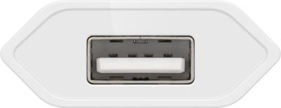 USB-A-adapter - USB-A-lader - 1 poorts - Slim - 1000mA - Wit