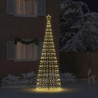LED Kerstboom met 800 LED met grondpennen Warmwit 400 cm IJzer - thumbnail