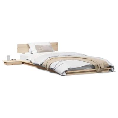 Bedframe Bruin 75 x 190 cm Hout