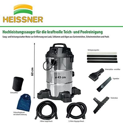 Heissner F638P-00 Non-Stop vijverstofzuiger