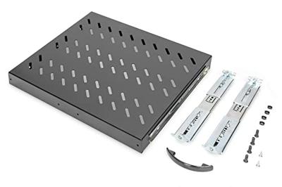 Digitus DN-19 TRAY-2-600-SW 19 inch Apparaatbodem voor patchkast 1 HE Uittrekbaar Geschikt voor kastdiepte: 600 mm Zwart