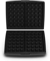 Fritel 142361 Bakplaten Brusselse-Luikse Wafels Aluminium/Zwart - thumbnail